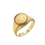 Queen Elizabeth - 14K Gold Signet Ring