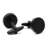 Black blank cufflinks-2