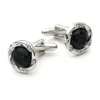 Blue Star Crystal Silver Cufflinks-7