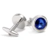 French Crystal Round Cufflinks-3