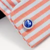 French Crystal Round Cufflinks-6