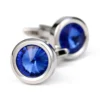 French Crystal Round Cufflinks-7