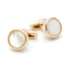 Gold Mother of Pearl Cufflinks-1