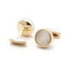 Gold Mother of Pearl Cufflinks-3