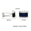 Luxury Blue Cymophanite Cufflinks-1