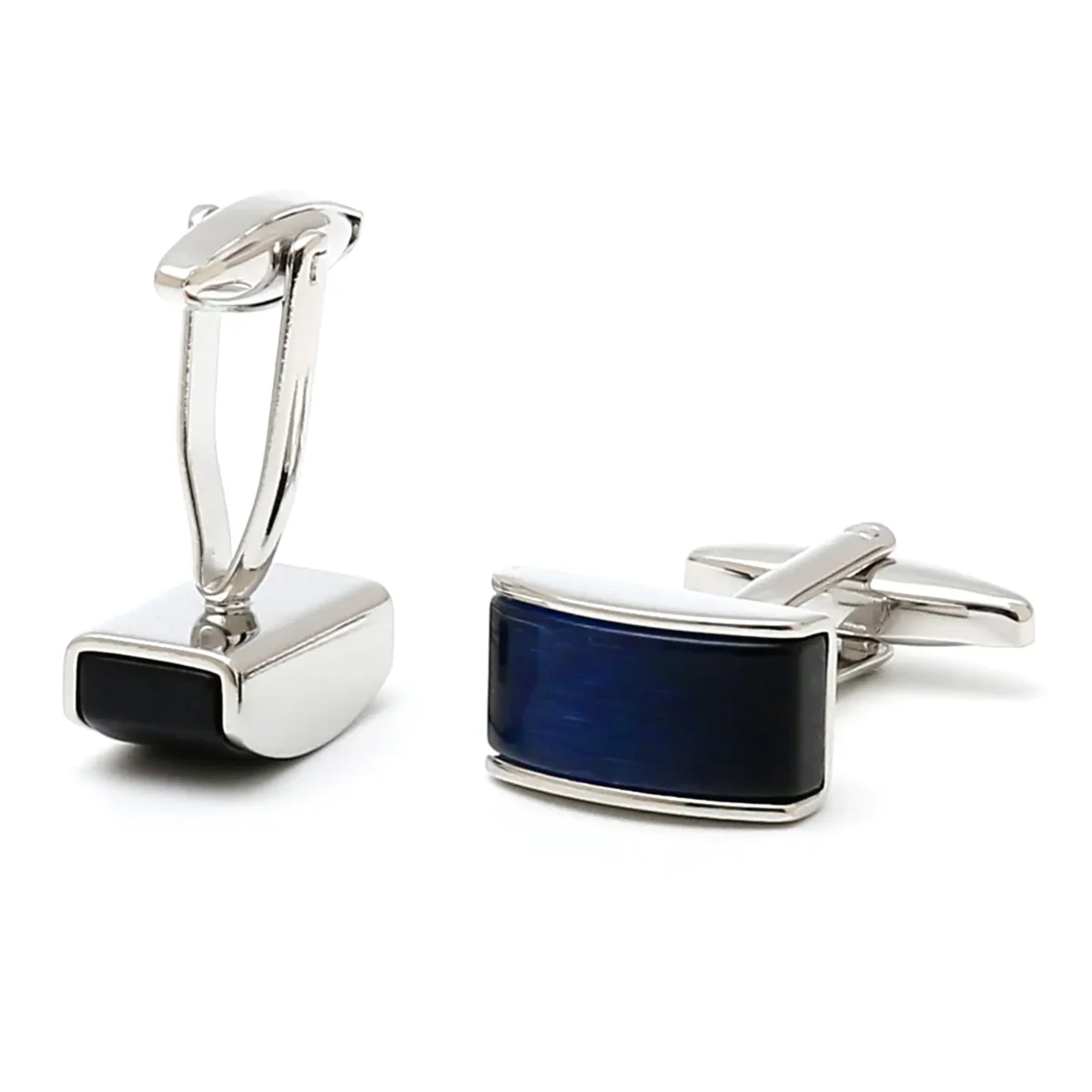 Luxury Blue Cymophanite Cufflinks-5