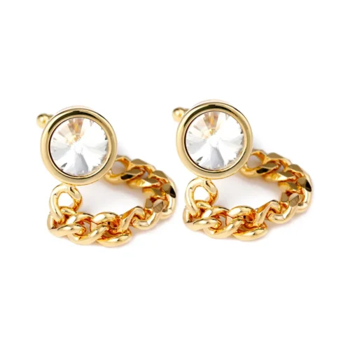 Luxury Crystal Chain Cufflinks-6