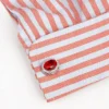 Luxury Red Crystal Oval Cufflinks-1