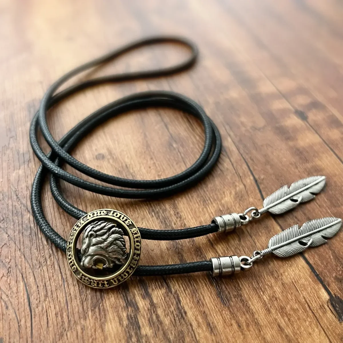 Medieval Lion's Head Bolo Tie