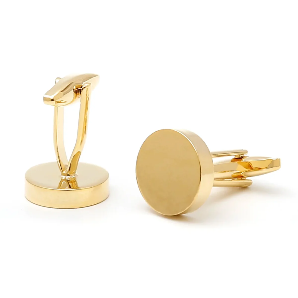 Men's Gold Flat Cufflinks5