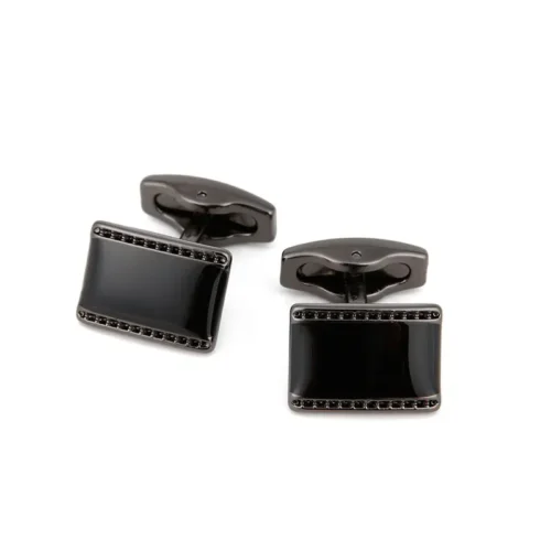 Rectangular Black Onyx Cufflinks-4