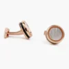 Rose Gold Mother of Pearl Cufflinks-5