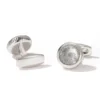 Spiral Pattern Hollow Round Cufflinks-4