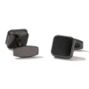 Square Black onyx Cufflinks-4