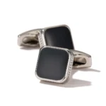 Square Black onyx Cufflinks-7