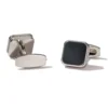 Square Black onyx Cufflinks-9